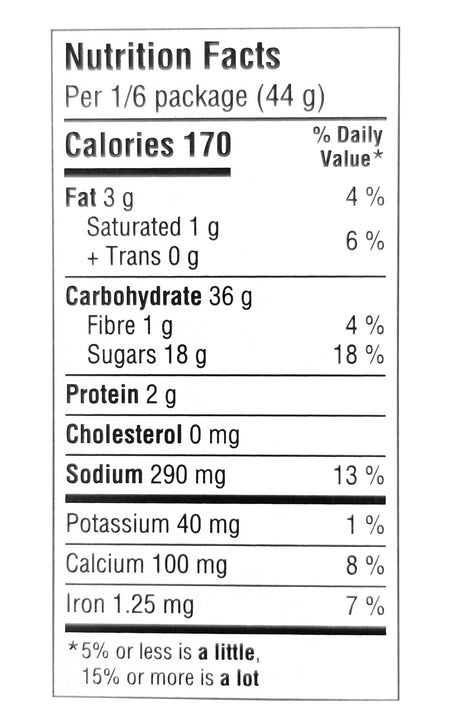 Betty Crocker Oreo White Cake Mix Nutrition Facts