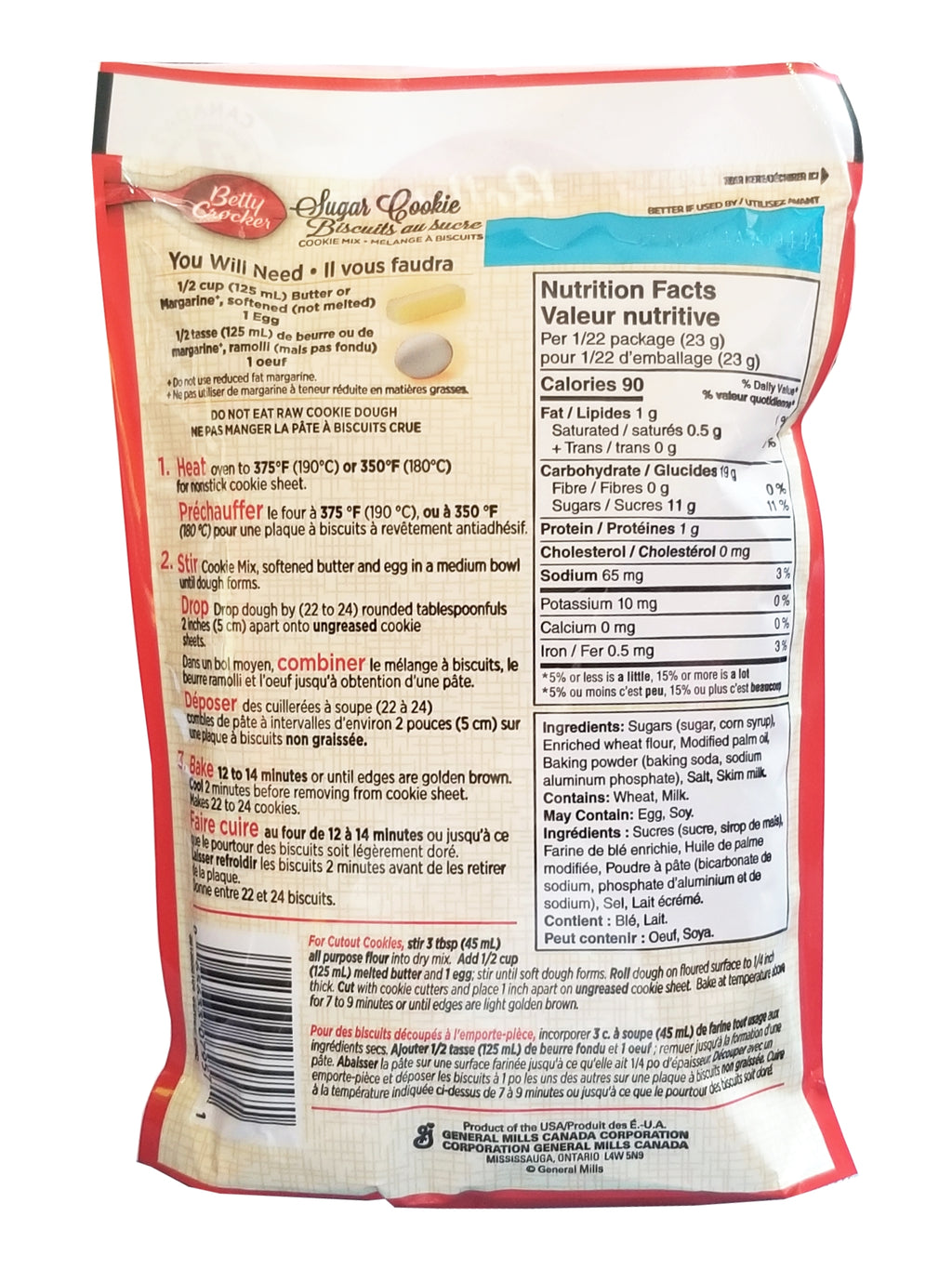 Betty Crocker Sugar Cookie Mix, 496g/17 oz. Bag