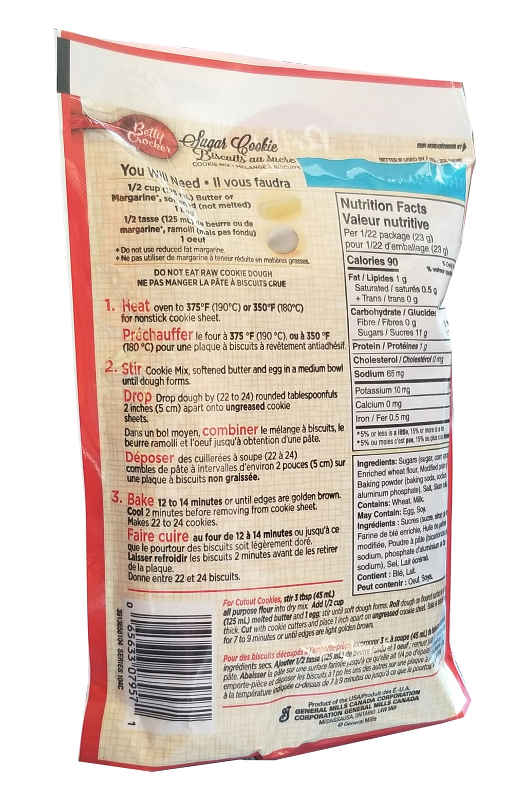 Betty Crocker Sugar Cookie Mix, 496g/17 oz. Bag