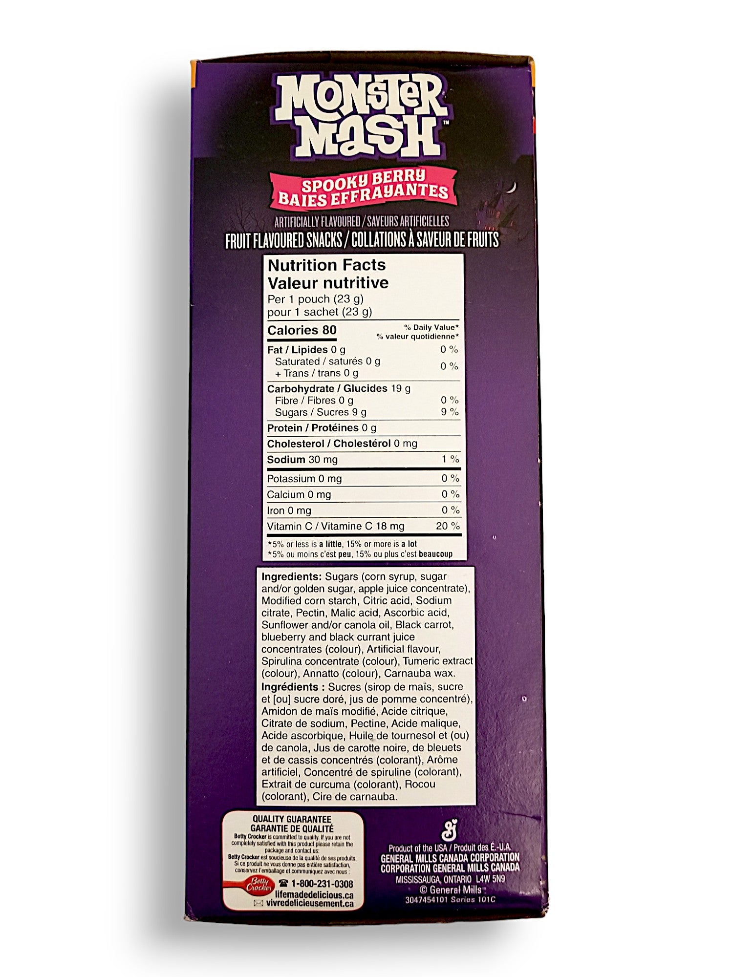 Betty Crocker, Monster Mash Spooky Berry, Fruit Flavored Snacks, 28ct, 635g/22.4 oz.