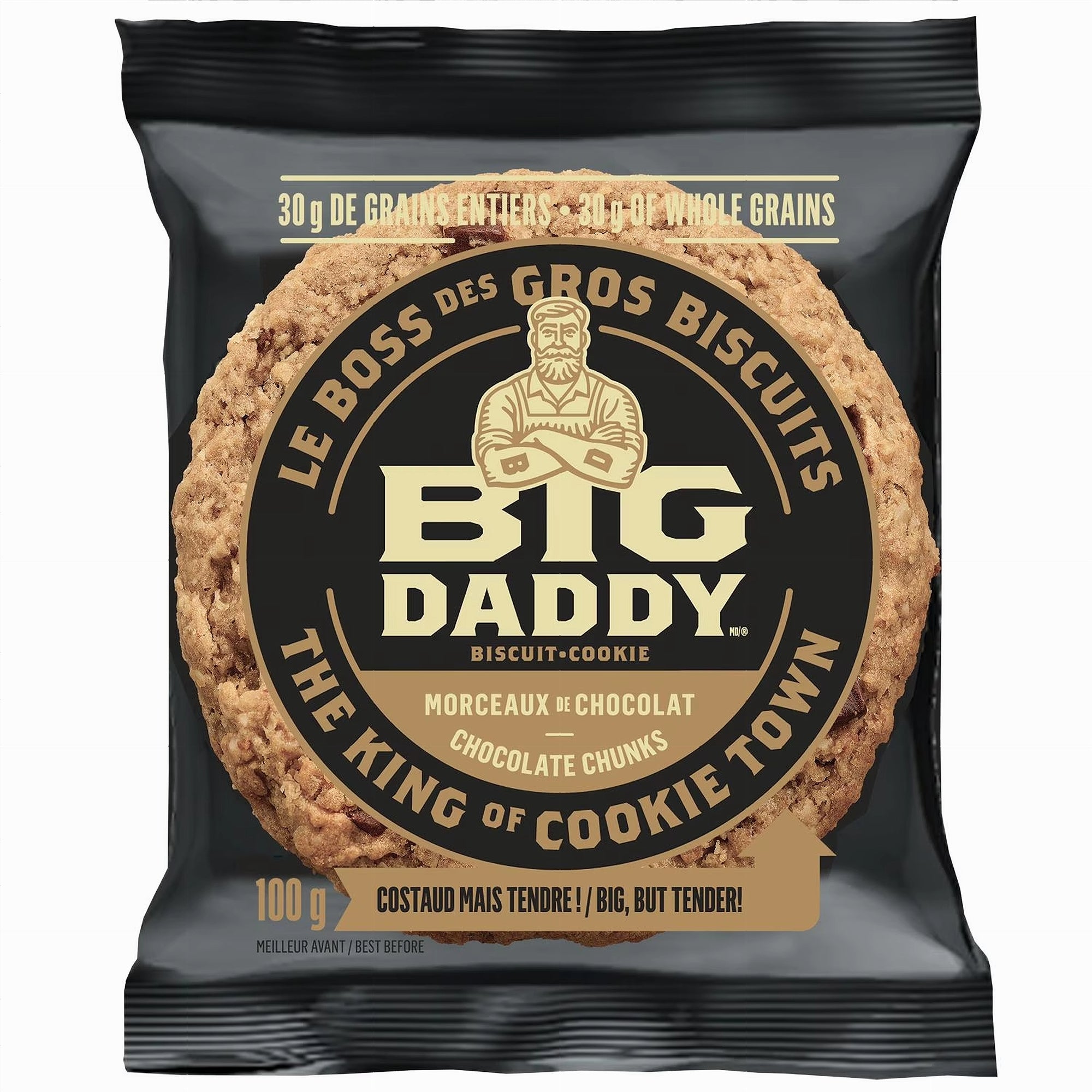 Big Daddy Chocolate Chunk Cookie 100g Soft-Baked with Chocolate Chunks