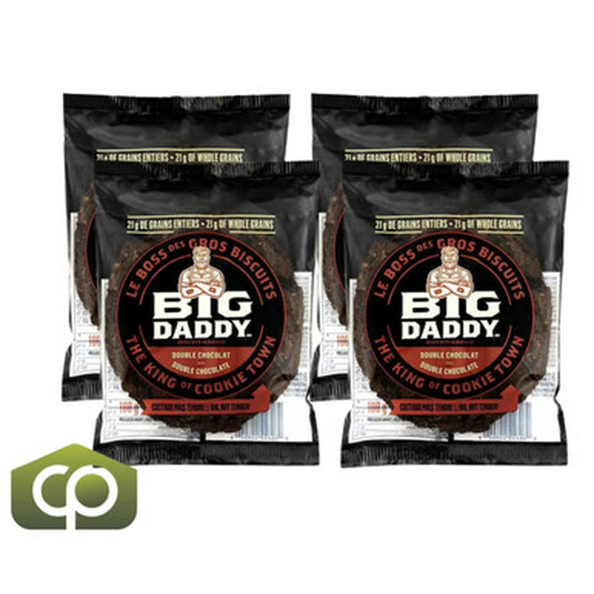 Big Daddy Double Chocolate Cookies 8x100g Individually Wrapped