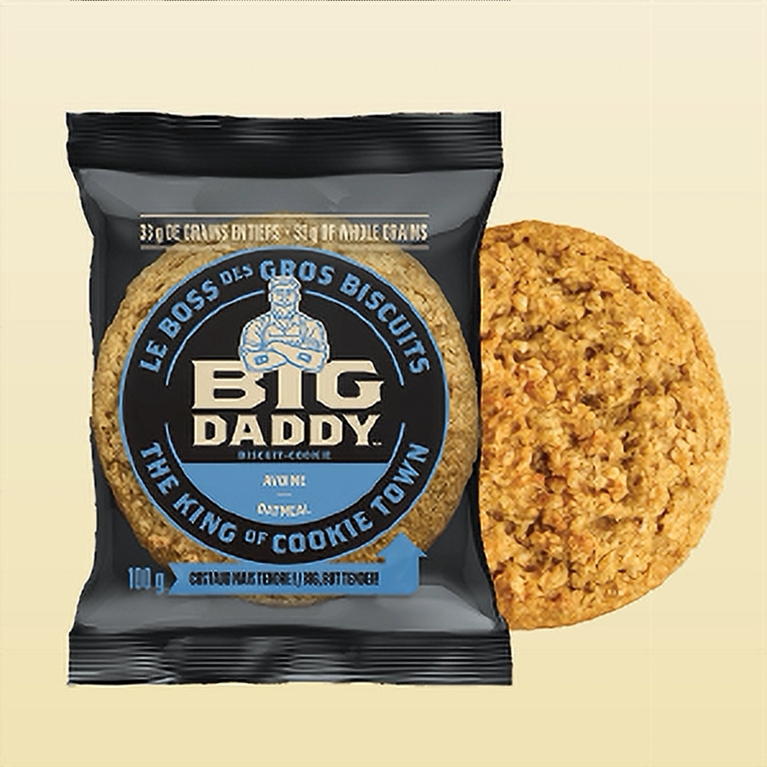 Big Daddy Oatmeal Cookie 100g Single Cookie Unwrapped