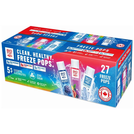BioSteel Clean Healthy Freeze Pops – 27-Count Freezies, 150ml (5.1 fl oz)