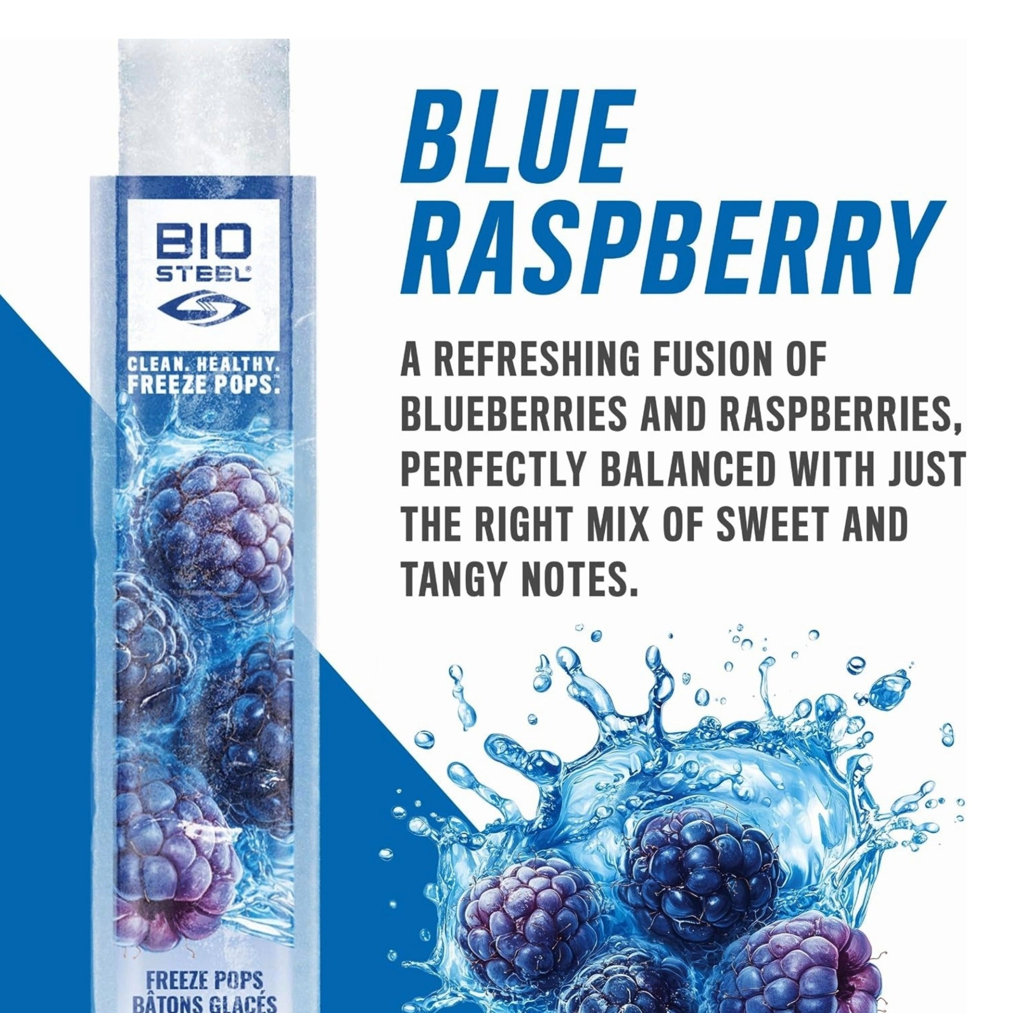BioSteel Clean Healthy Freeze Pops – 27-Count Freezies, 150ml (5.1 fl oz)