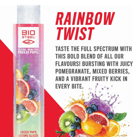 BioSteel Clean Healthy Freeze Pops – 27-Count Freezies, 150ml (5.1 fl oz)