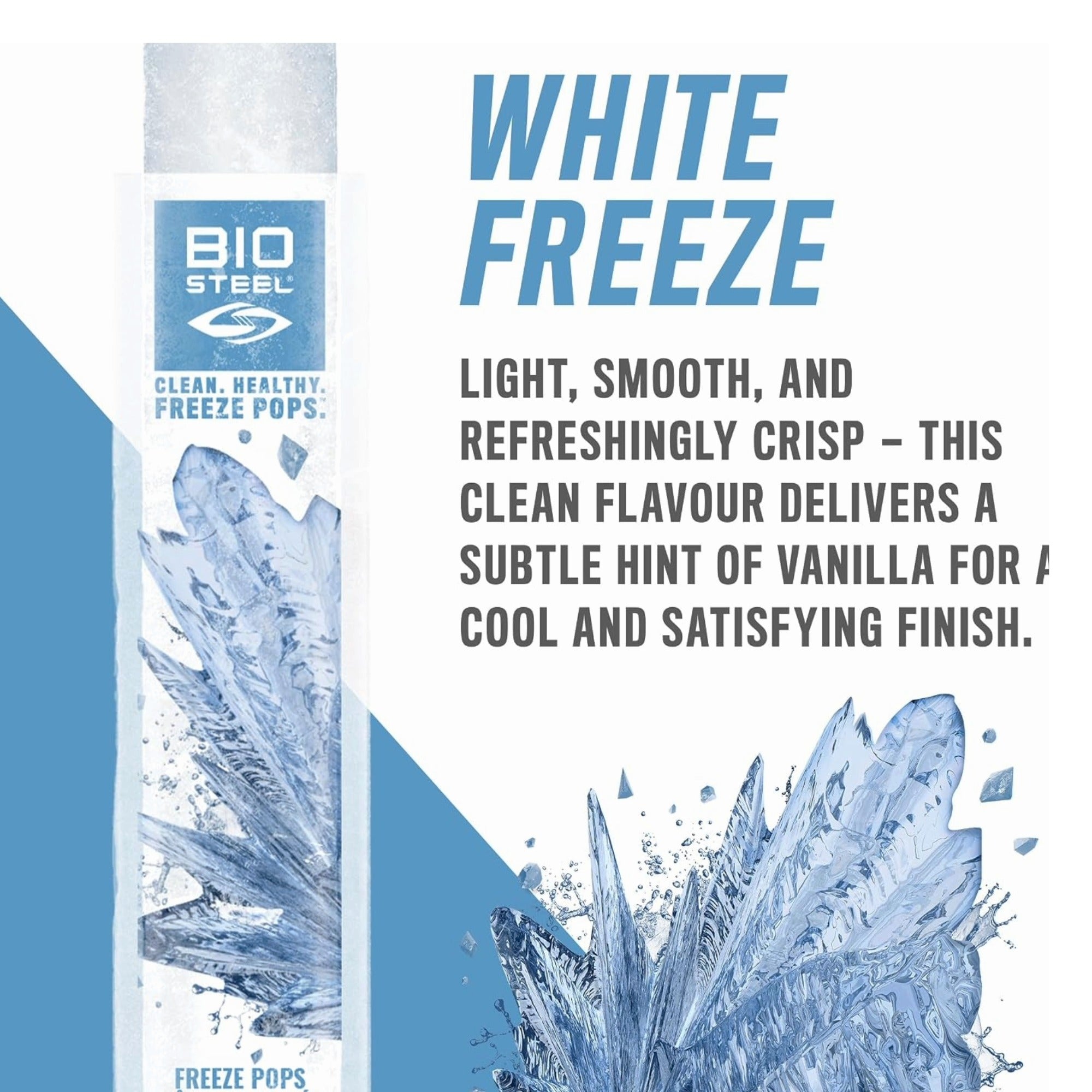 BioSteel Clean Healthy Freeze Pops – 27-Count Freezies, 150ml (5.1 fl oz)