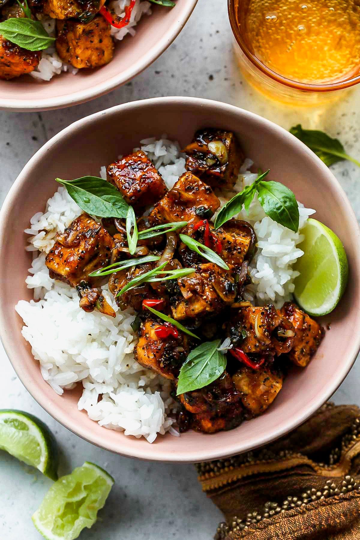 Kirkland Signature Coarse Ground Black Pepper on tofu