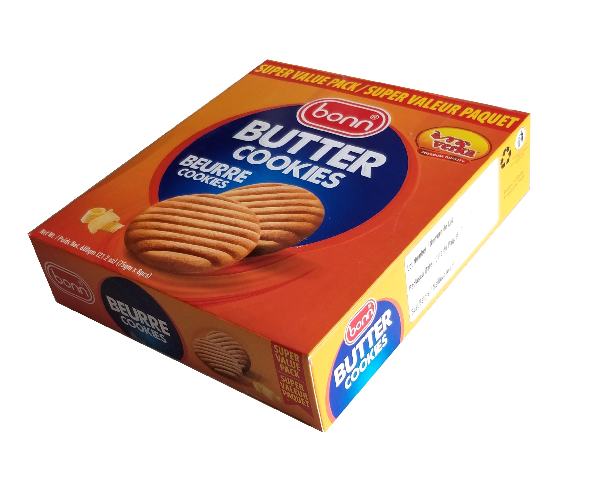 Verka Bonn Butter Cookies, Super Value Pack, 600g/21.2 oz