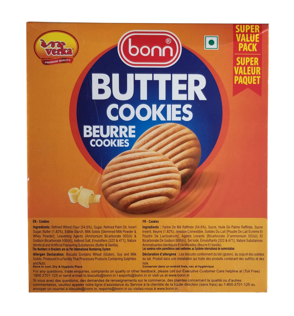 Verka Bonn Butter Cookies, Super Value Pack, 600g/21.2 oz. Box