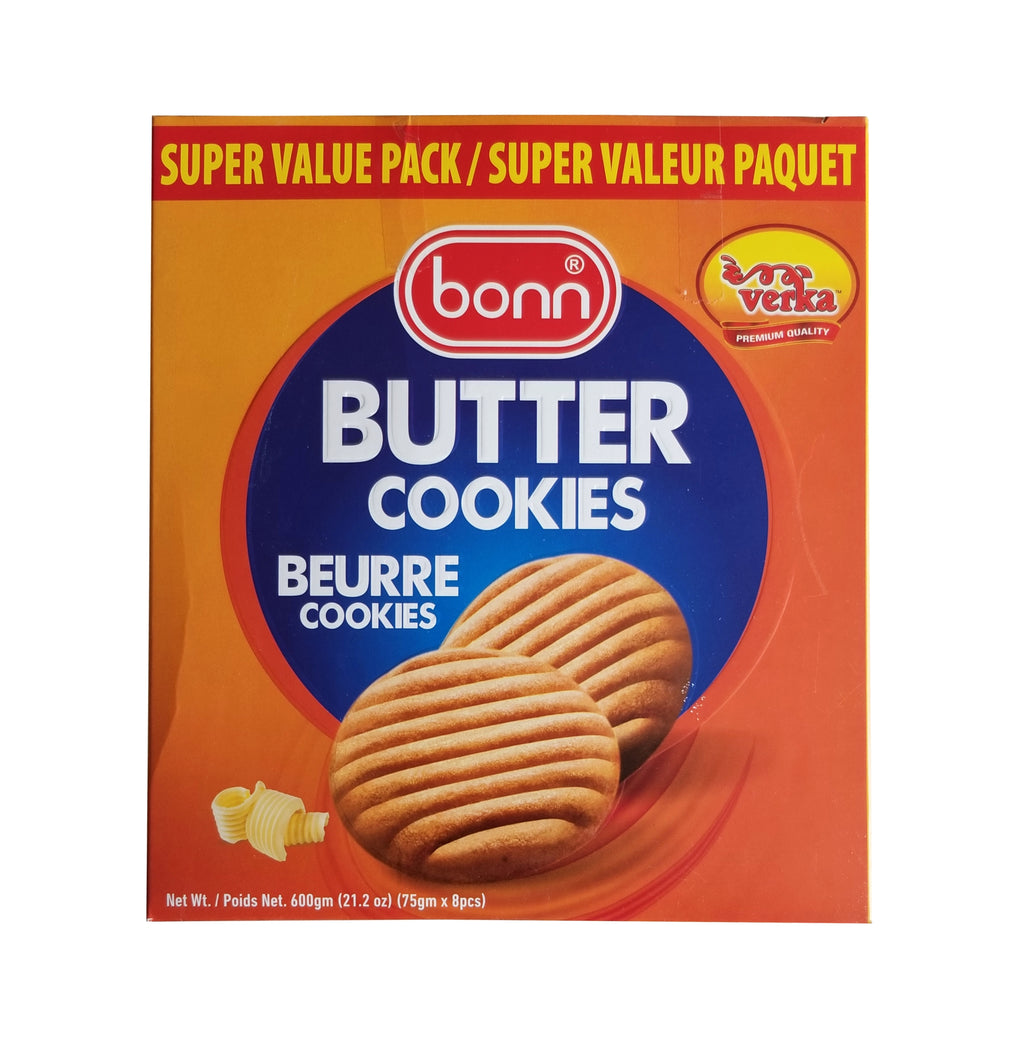 Verka Bonn Butter Cookies, Super Value Pack, 600g/21.2 oz. Box