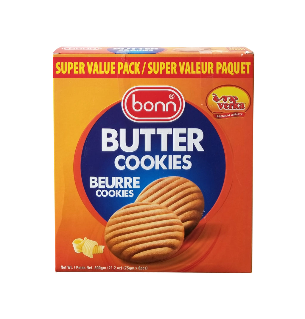 Verka Bonn Butter Cookies, Super Value Pack, 600g/21.2 oz. Box