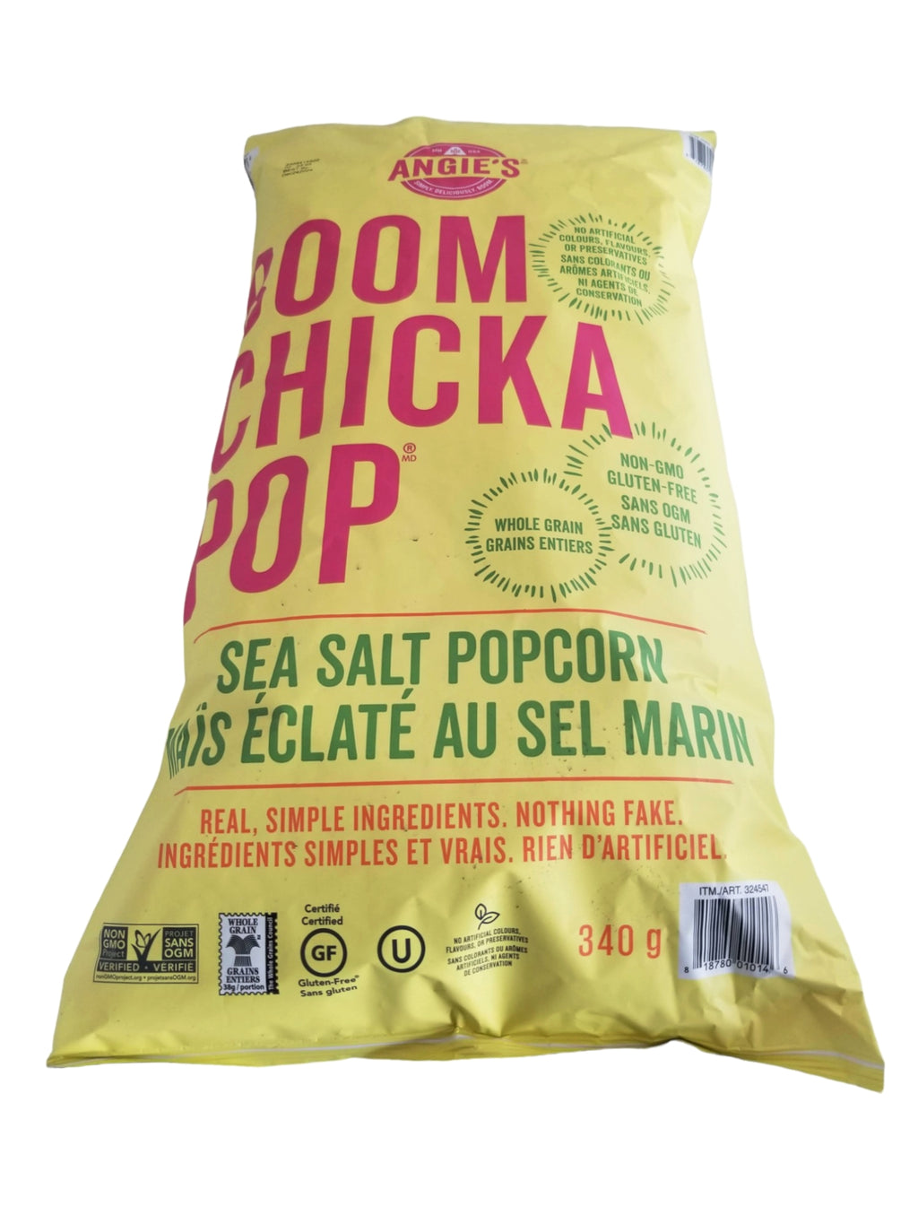 Angie's BoomChickaPop Sea Salt Popcorn, 340g/12 oz