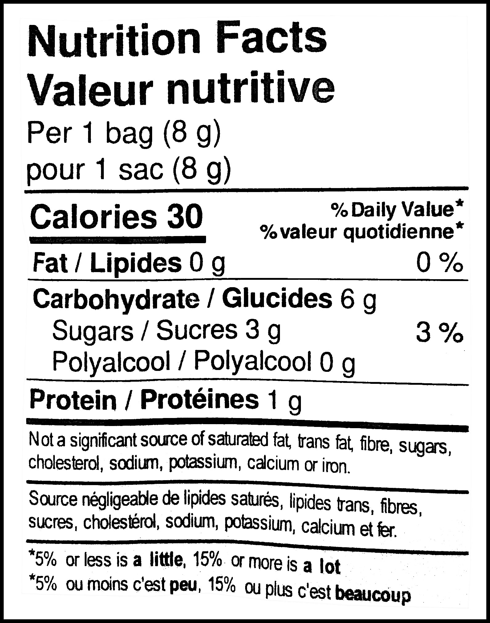 Brands Unlimited Halloween Gummy Candies, 40 pieces, 320g/11.3 oz., Bag, nutrition facts label