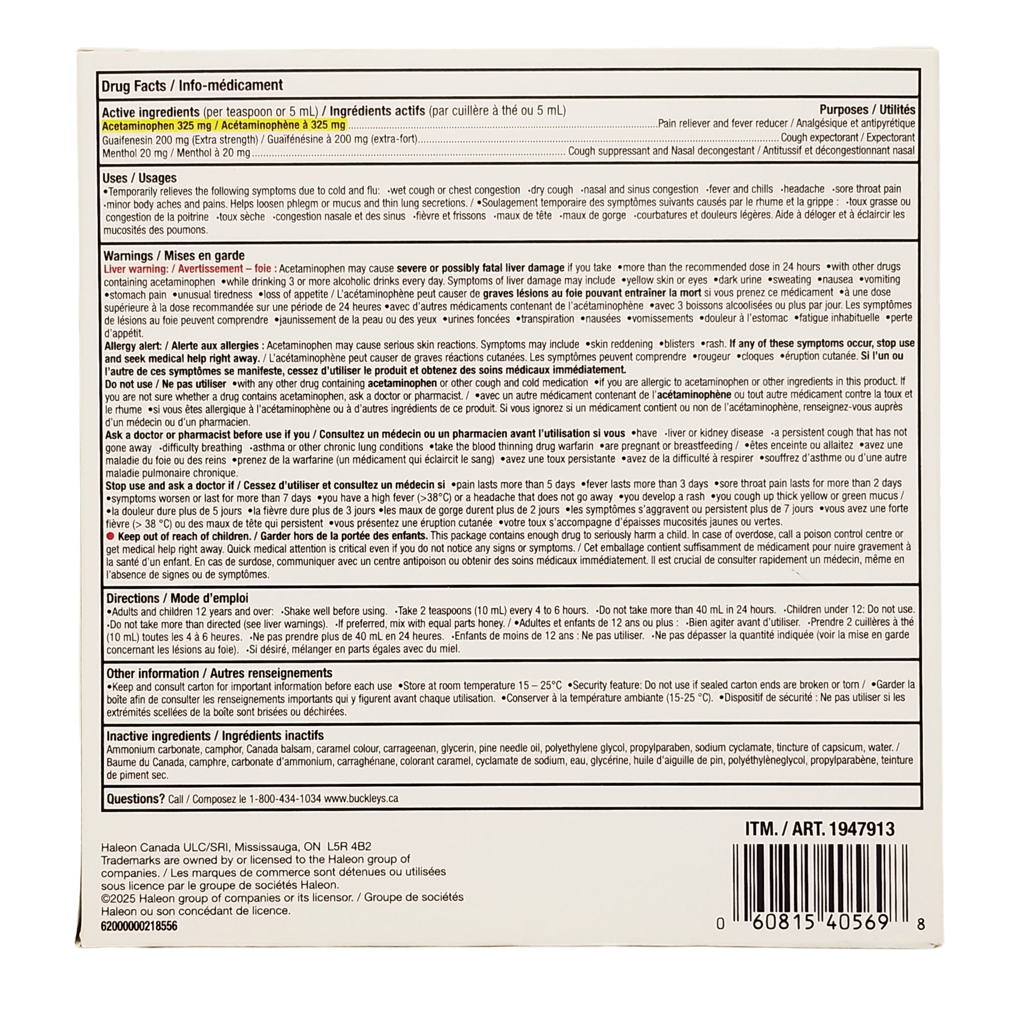 Buckley's Complete Plus Extra Strength Mucus Relief Syrup - 2x250mL