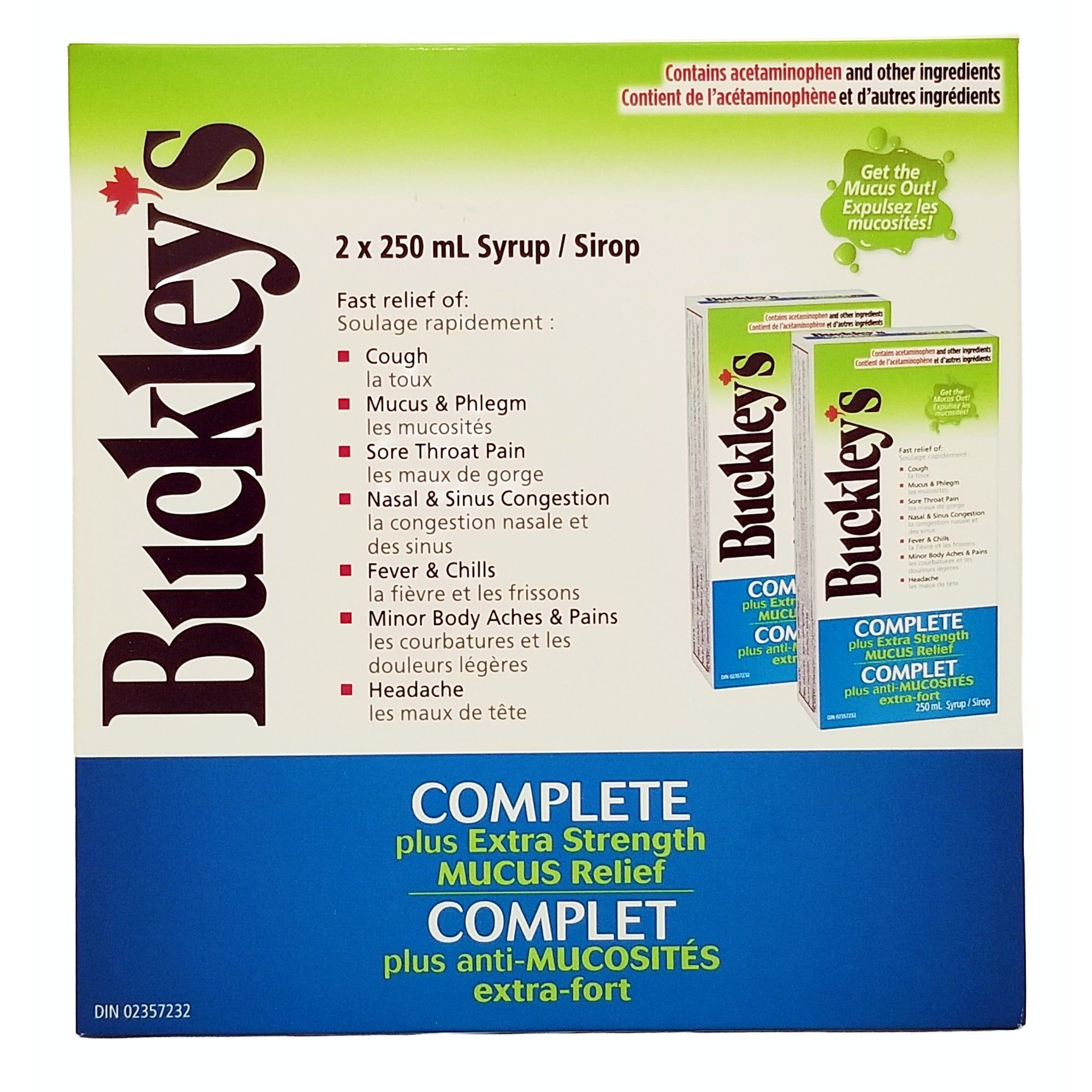 Buckley's Complete Plus Extra Strength Mucus Relief Syrup - 2x250mL