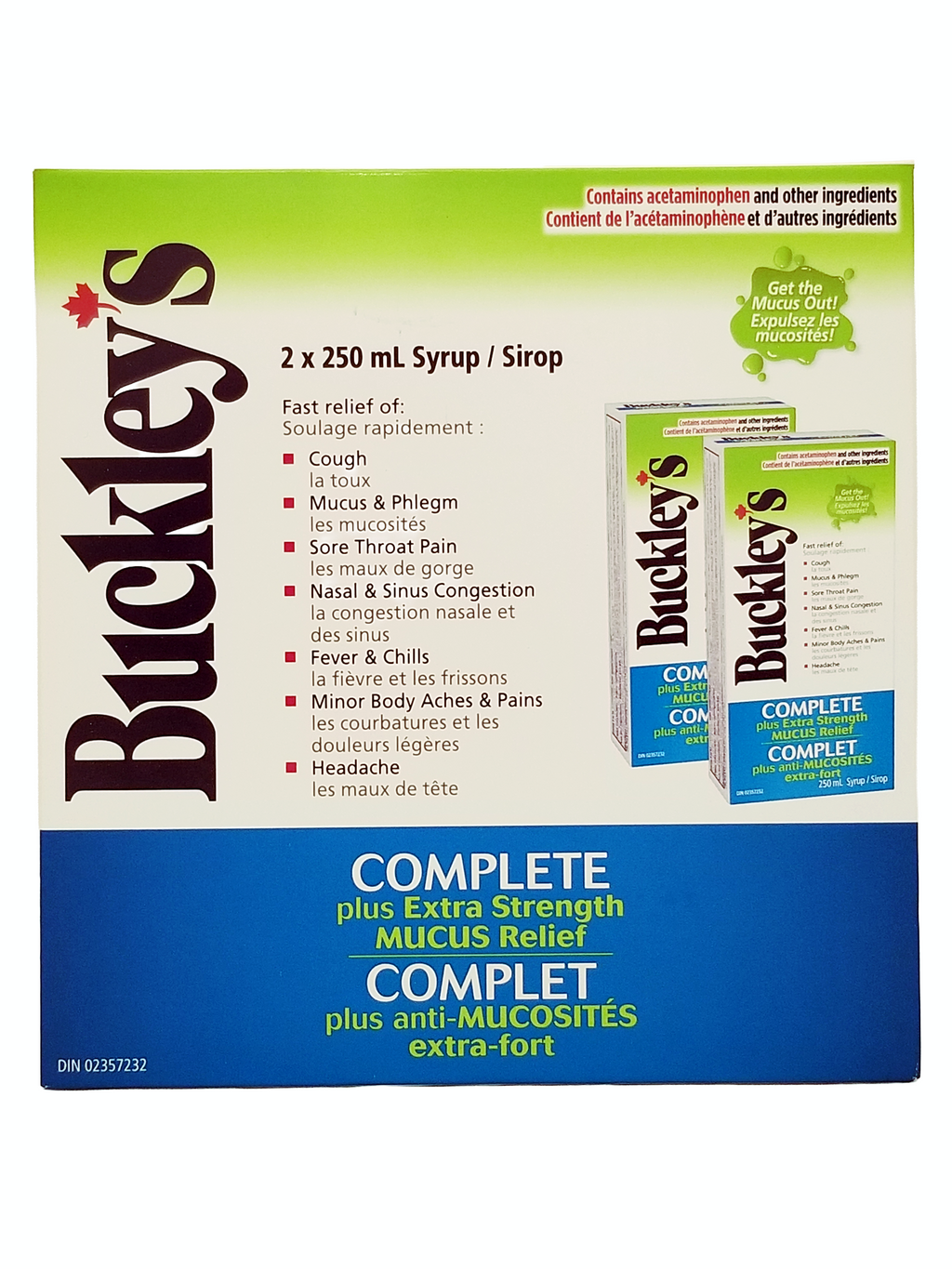 Buckley's Complete Plus Extra Strength Mucus Relief Syrup - 2x250mL