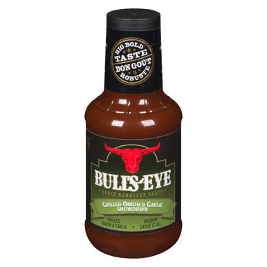 Bulls' Eye, Grilled Onion & Garlic Barbecue Sauce, 425ml/14 fl. oz. Bottle Front Side