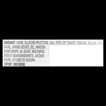 Bulls' Eye, Grilled Onion & Garlic Barbecue Sauce, 425ml/14 fl. oz. Bottle Ingredients In French