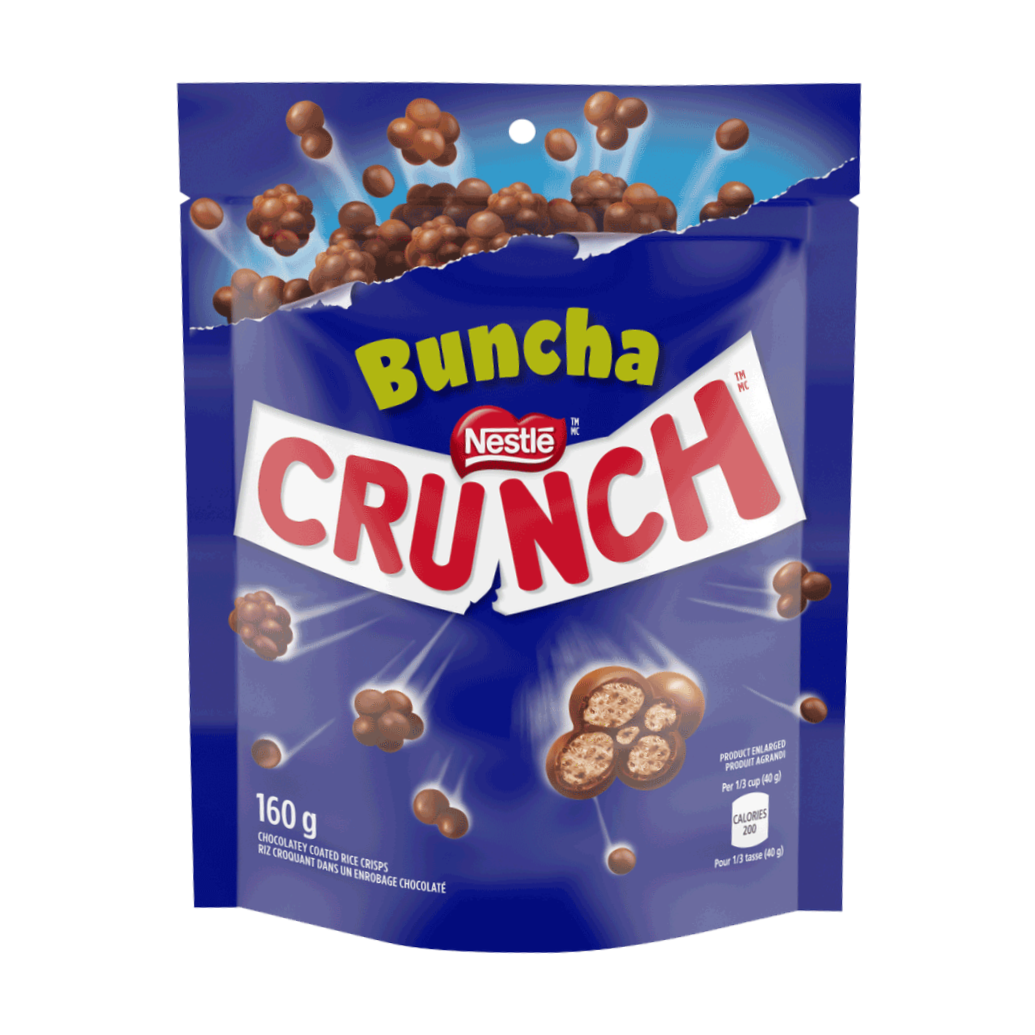Nestle Buncha Crunch Bag,  160g/5.6 oz., {Imported from Canada}