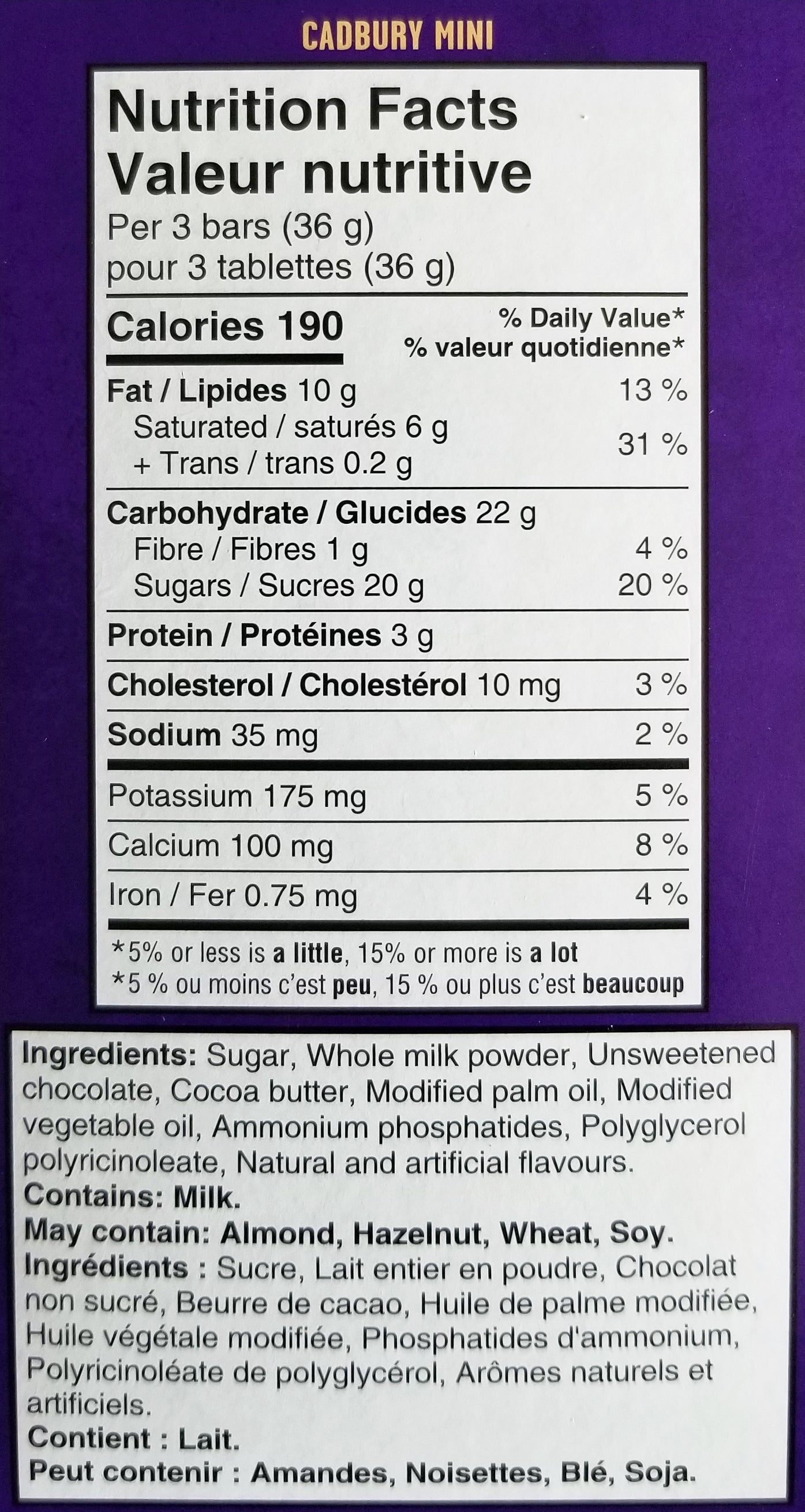 Cadbury Chocolate Fun Treats, Original & Oreo Dairy Milk Chocolate Bars, 45 count, 593g/20 oz. Box {Imported from Canada}