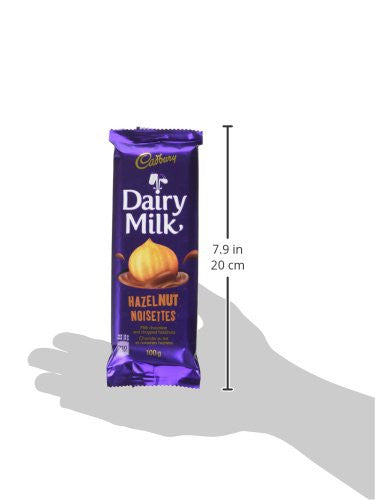 Cadbury Dairy Milk Hazelnut Chocolate, 100g Bar Nutrition Facts Size