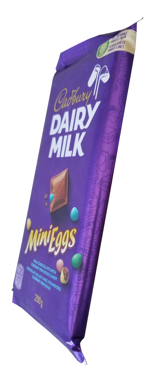 Cadbury Dairy Milk Chocolate with Mini Eggs Bar, 200g/7oz. (Imported from Canada)