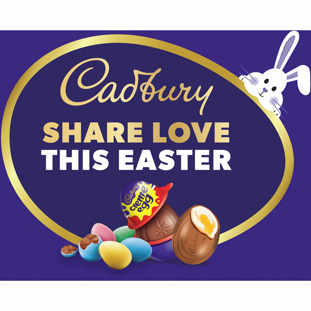 Cadbury Hollow Milk Chocolate Easter Egg with Micro Mini Eggs Filling, 97g/3.4 oz.