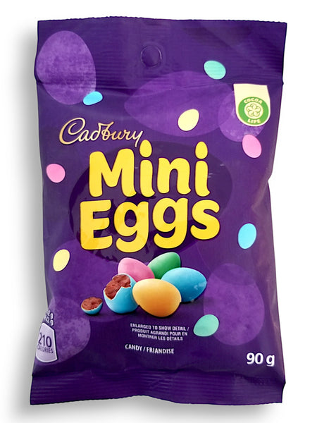 Front of Cadbury Mini Easter Eggs, 90g/3.2 oz., Bag