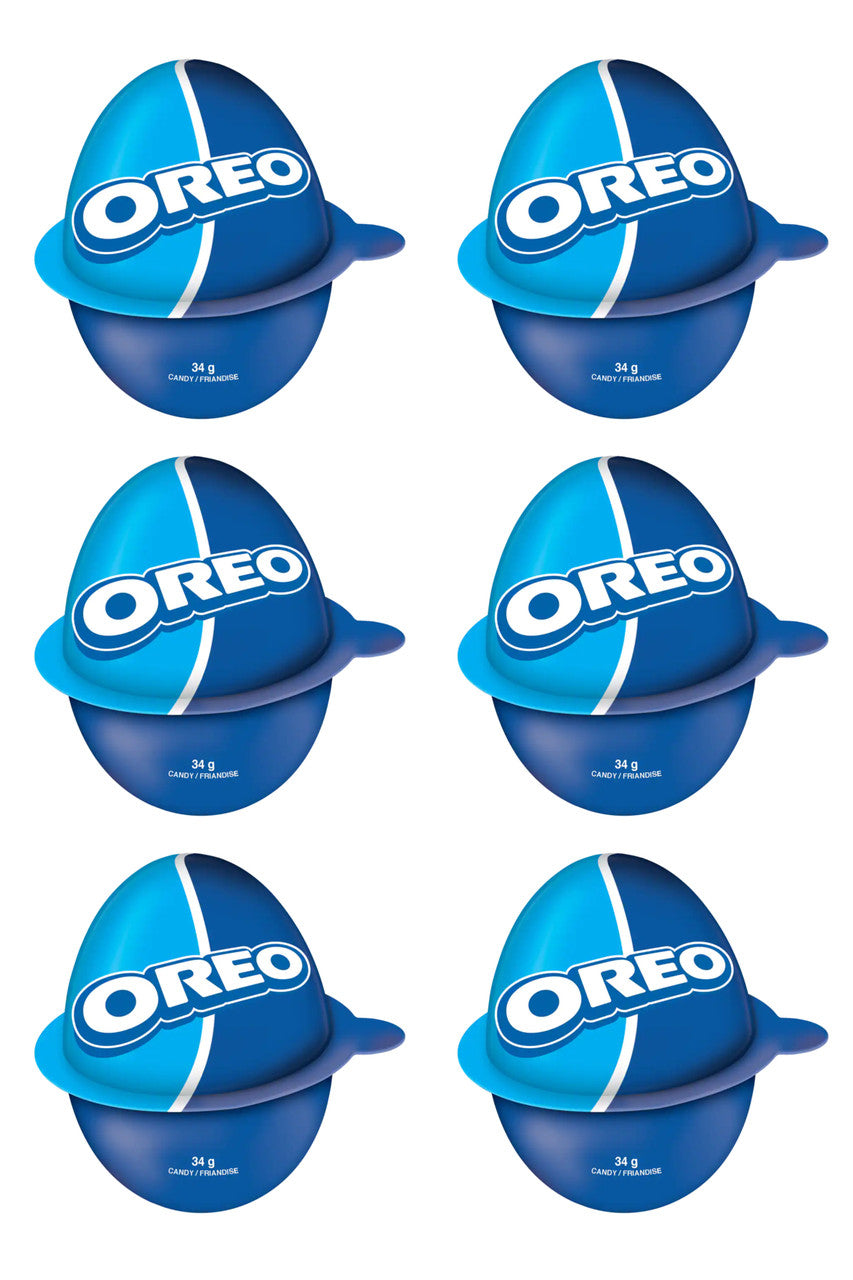 Oreo Easter Eggs Milk Chocolate with Creme Filling and Cookie Bits - (Bundle of 6) {Imported from Canada}