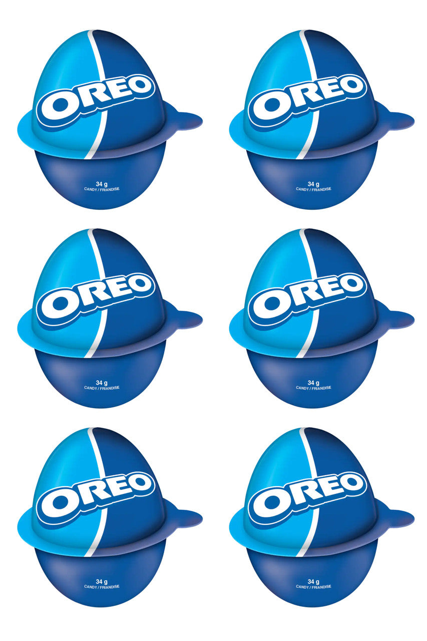 Oreo Easter Eggs Milk Chocolate with Creme Filling and Cookie Bits - (Bundle of 6) {Imported from Canada}
