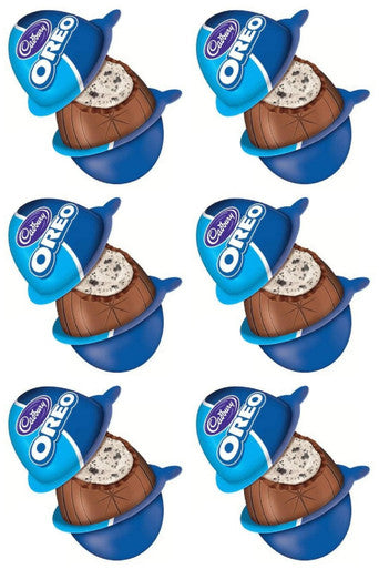 Oreo Easter Eggs Milk Chocolate with Creme Filling and Cookie Bits - (Bundle of 6) {Imported from Canada}