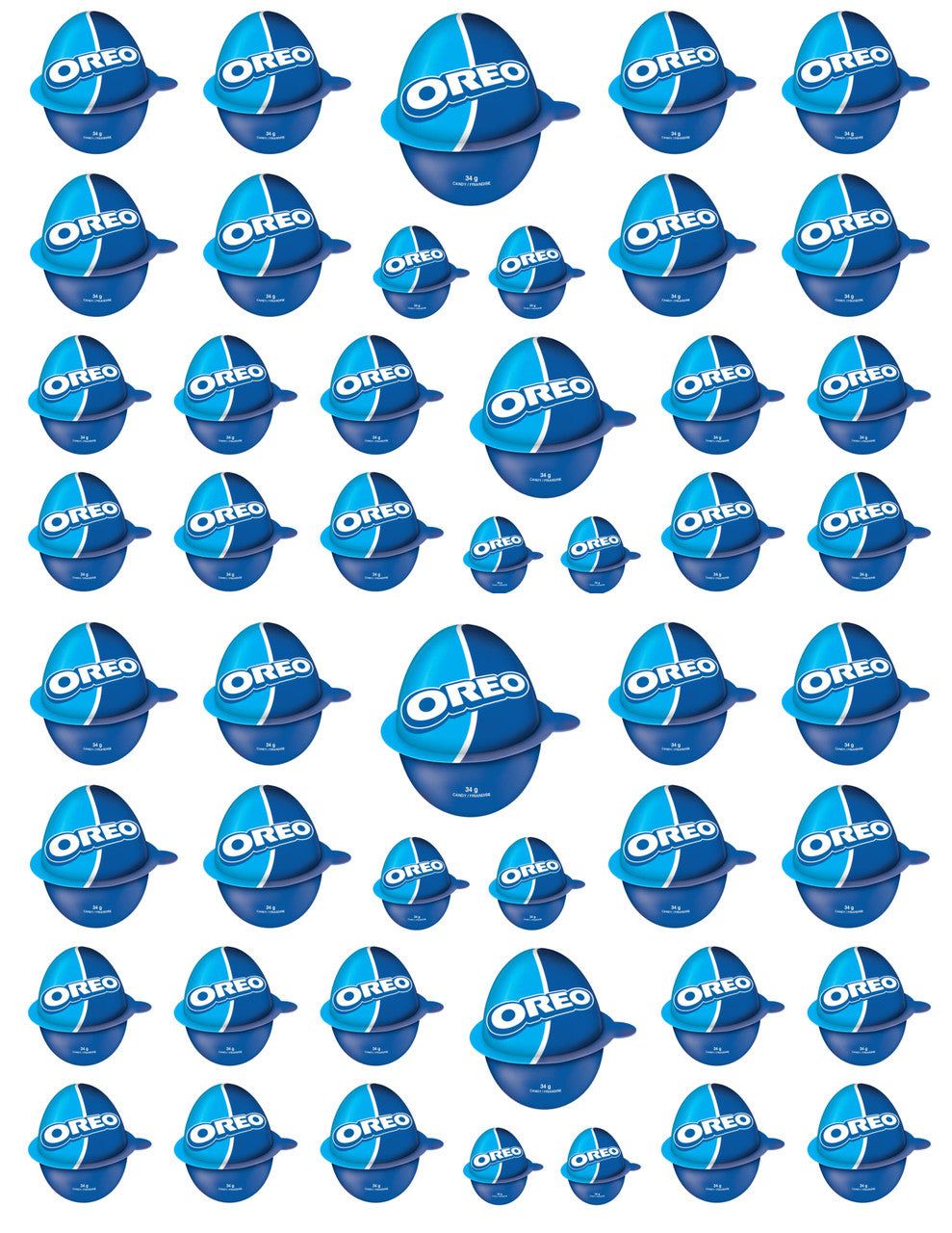 Cadbury Oreo Egg Milk Chocolate with Creme Filling and Cookie Bits, 48x34g {Imported from Canada}