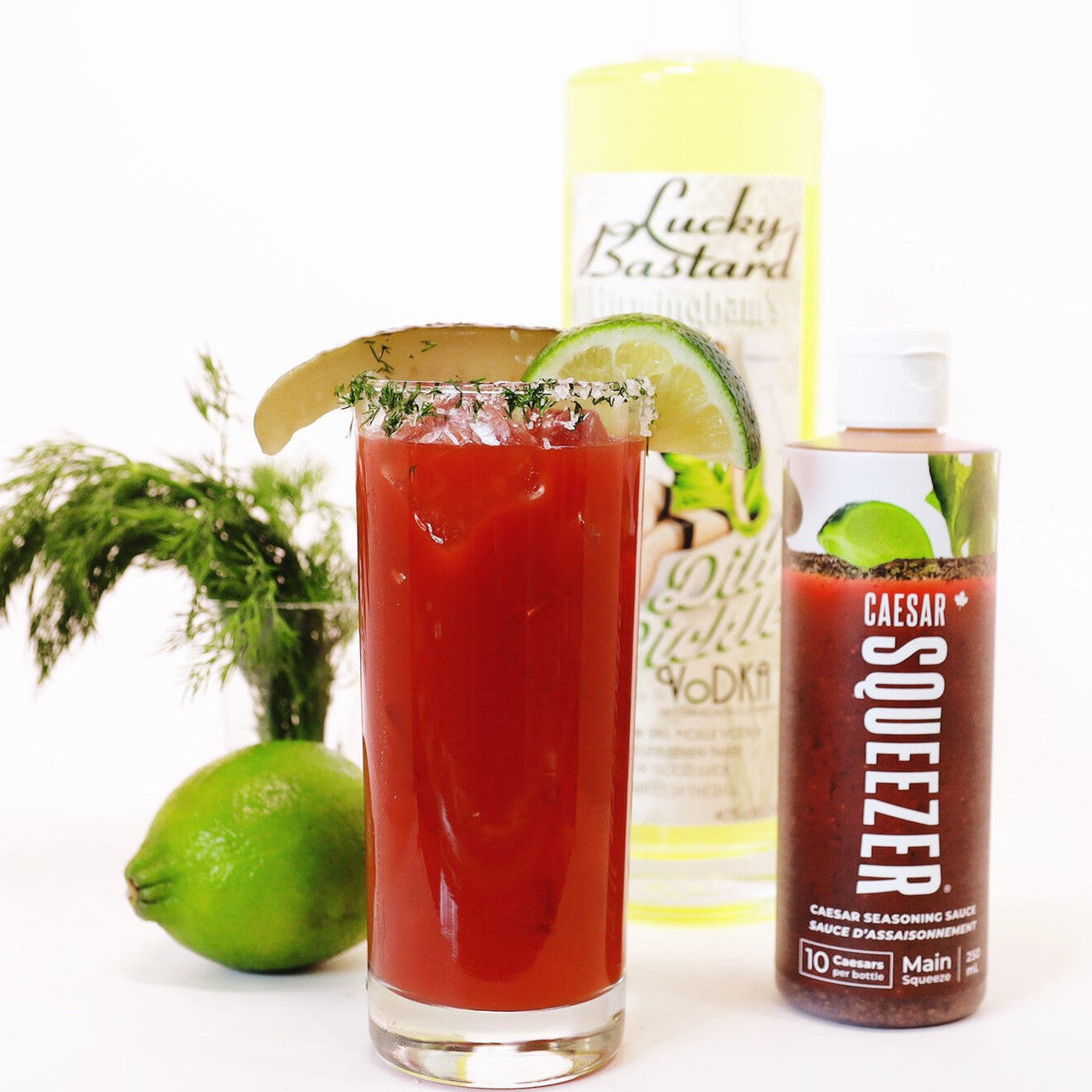 Caesar Squeezer Caesar Seasoning Sauce, Main Squeeze, 250mL/8.75 fl. oz., Bottle {Imported from Canada}