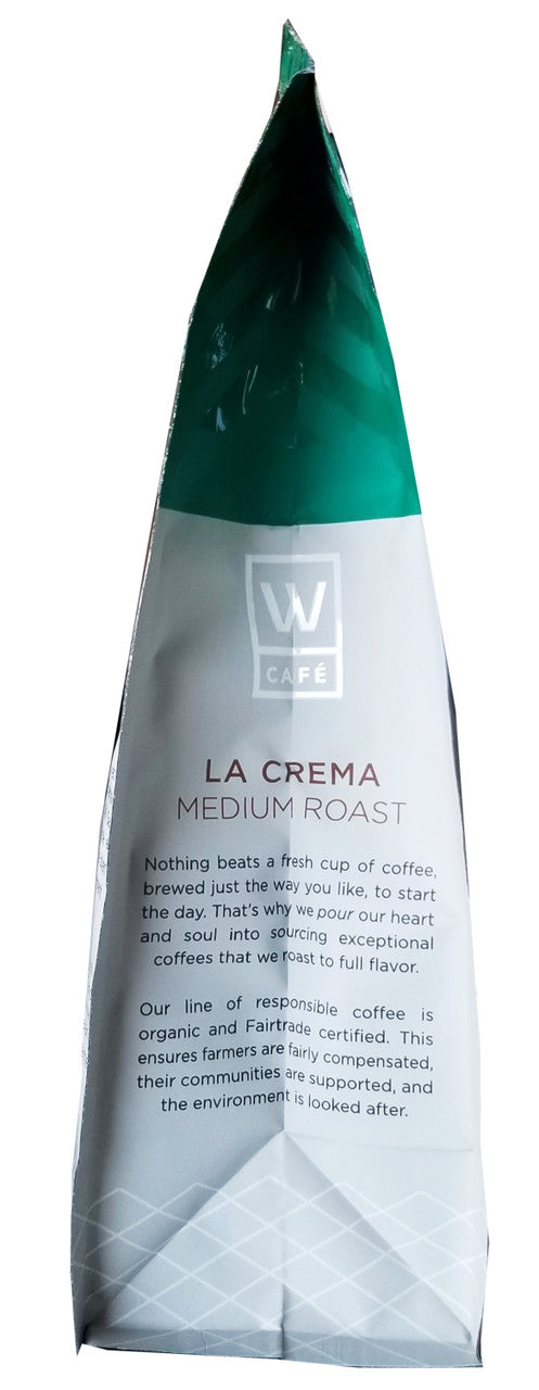 Cafe William Organic La Crema Medium Ground Coffee, 340g/12 oz. Bag {Imported from Canada}