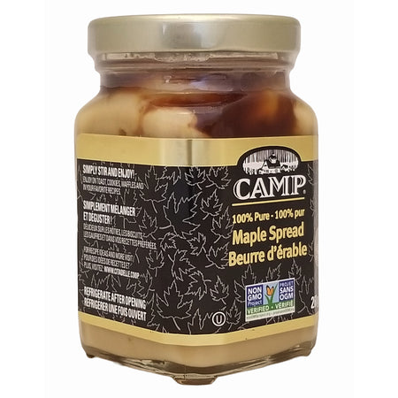 Camp Maple Butter Spread 260 g jar, angled package view