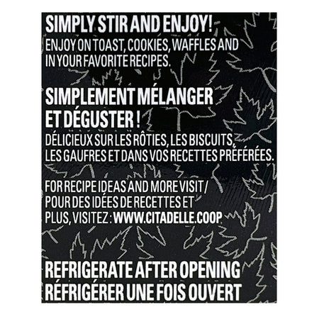 Camp Maple Butter Spread serving directions