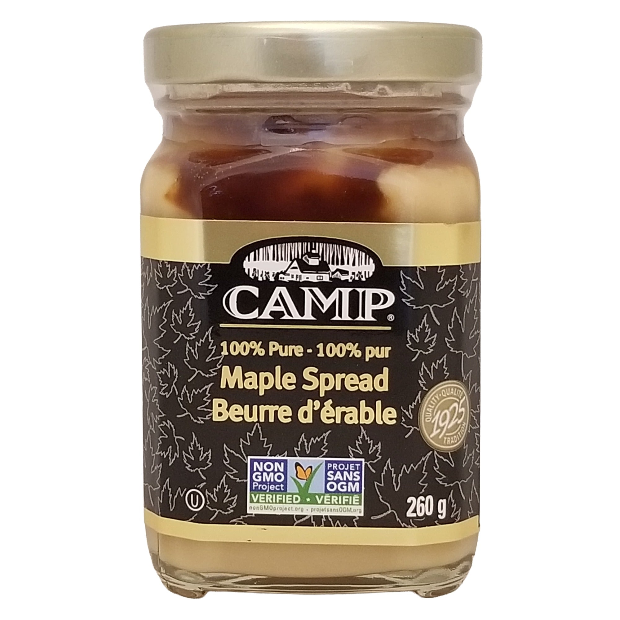 Camp Maple Butter Spread 260 g jar, front package view