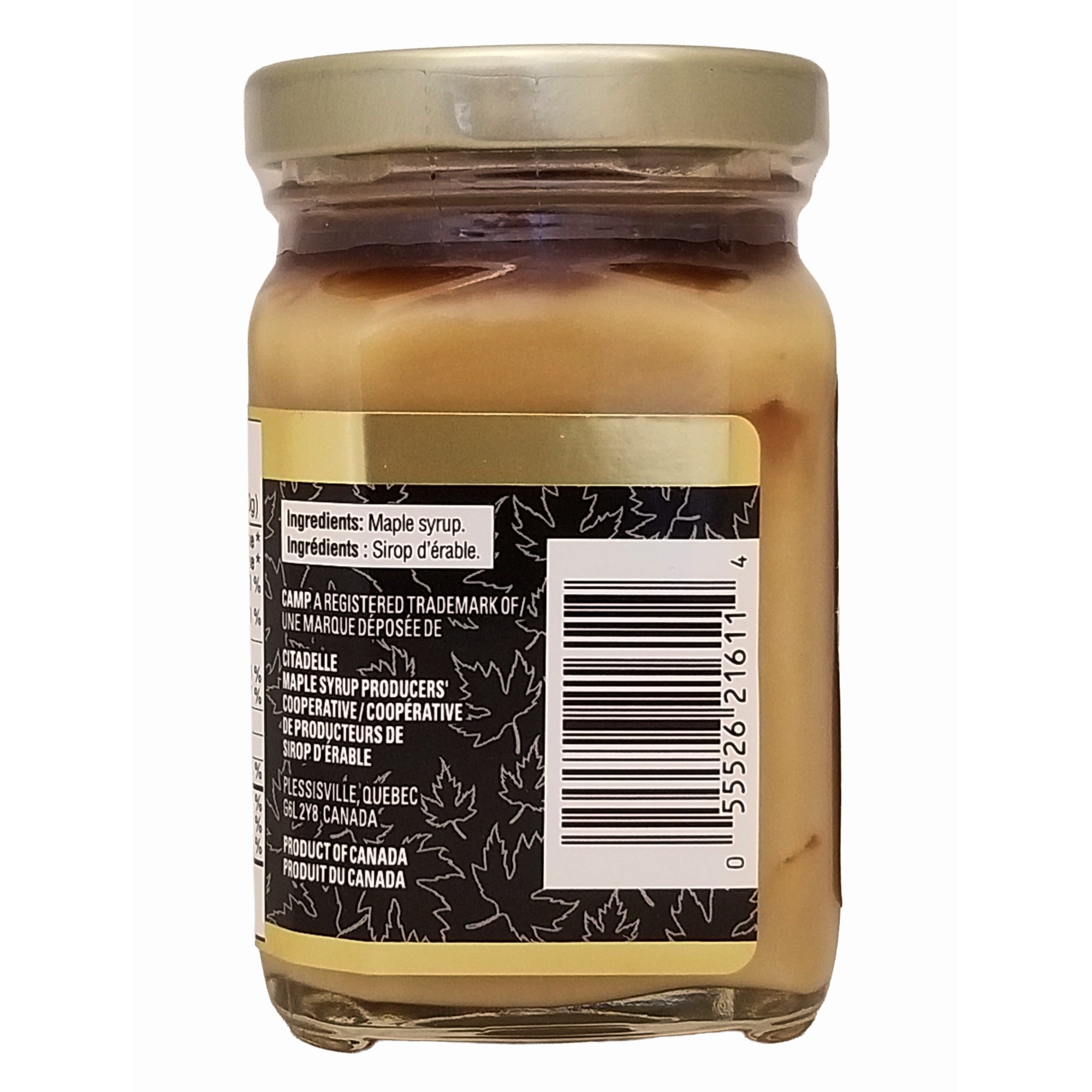 Camp Maple Butter Spread package UPC barcode