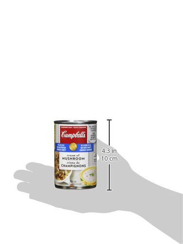Campbell's 40% Less Sodium Cream Of Mushroom Soup, 284ml/9.6 oz. Can Size