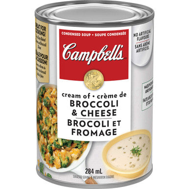 Campbell's Broccoli Cheese Soup, 284ml/9.6oz. Can Front Look