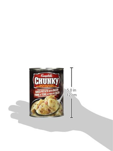 Campbell's Chunky Soup, Baked Potato with Bacon, 540ml/18.25oz Can Size