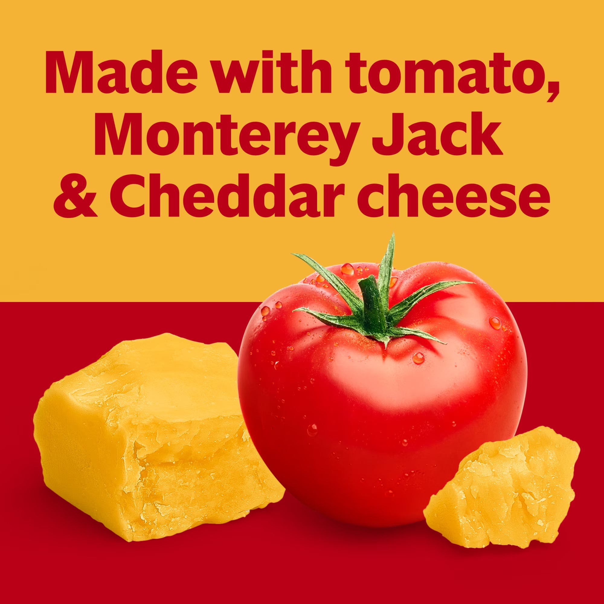 Feature graphic for Campbell’s Grilled Cheese & Tomato Soup, referencing tomato and Monterey Jack cheese.