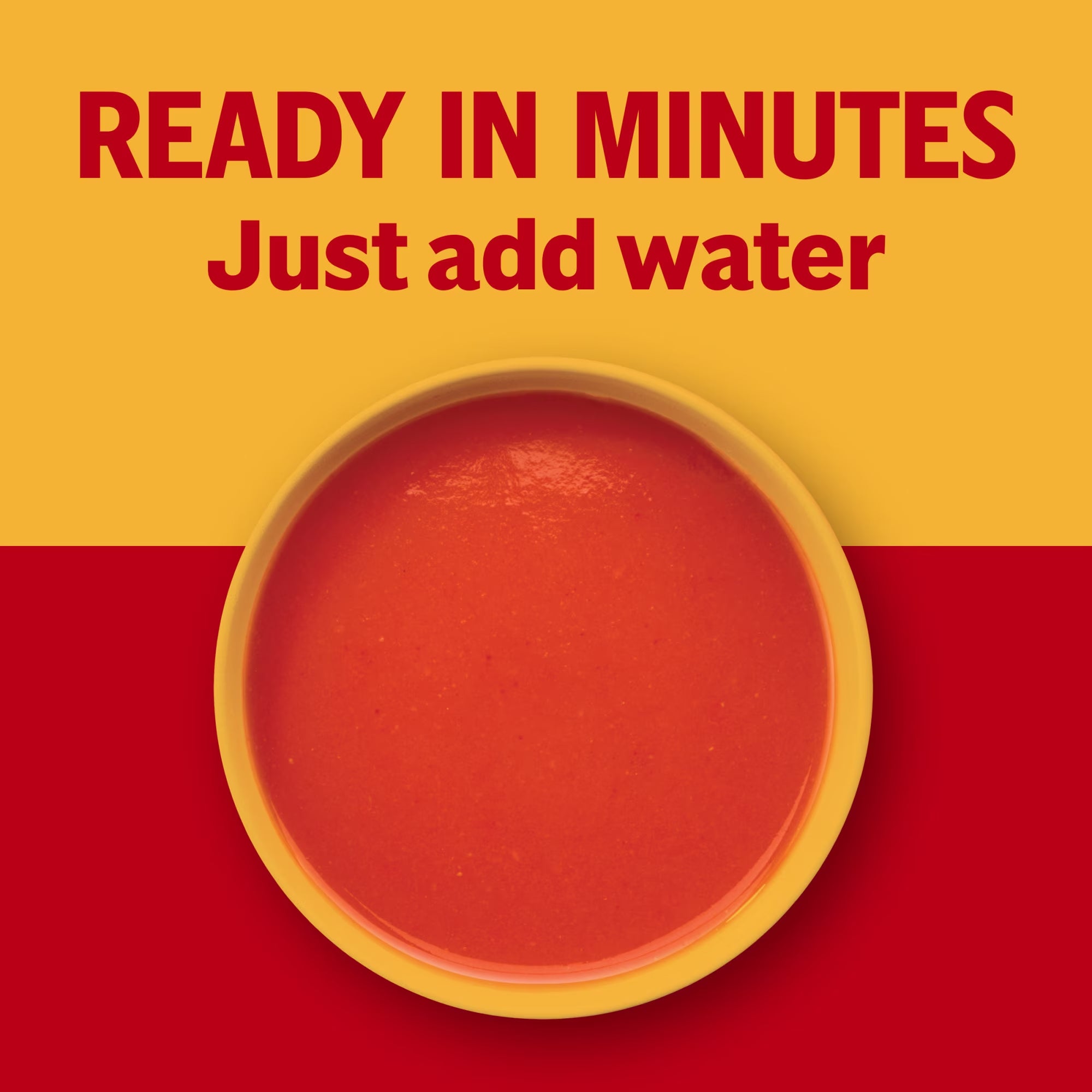 Campbell’s Condensed Grilled Cheese & Tomato Soup, 284 mL / 9.6 fl oz, with a “ready in minutes” callout.
