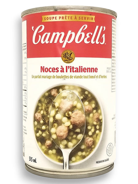 Campbell's Italian Wedding Soup, 515ml/17.4 oz., Tin - Back