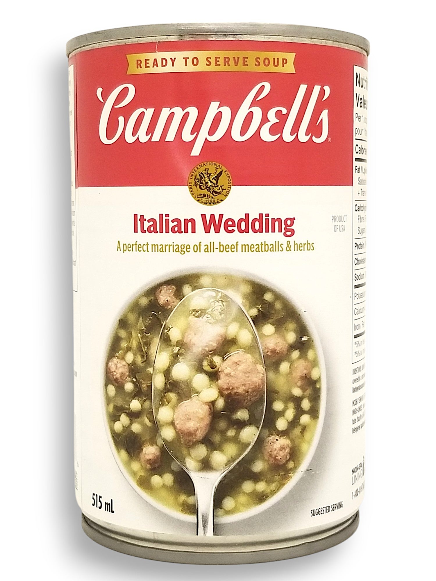 Campbell's Italian Wedding Soup, 515ml/17.4 oz., Tin - Front