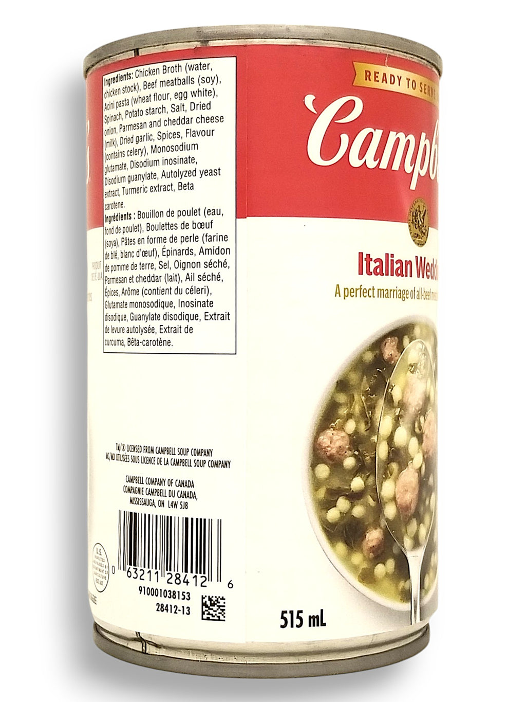 Campbell's Italian Wedding Soup, 515ml/17.4 oz., Tin - UPC