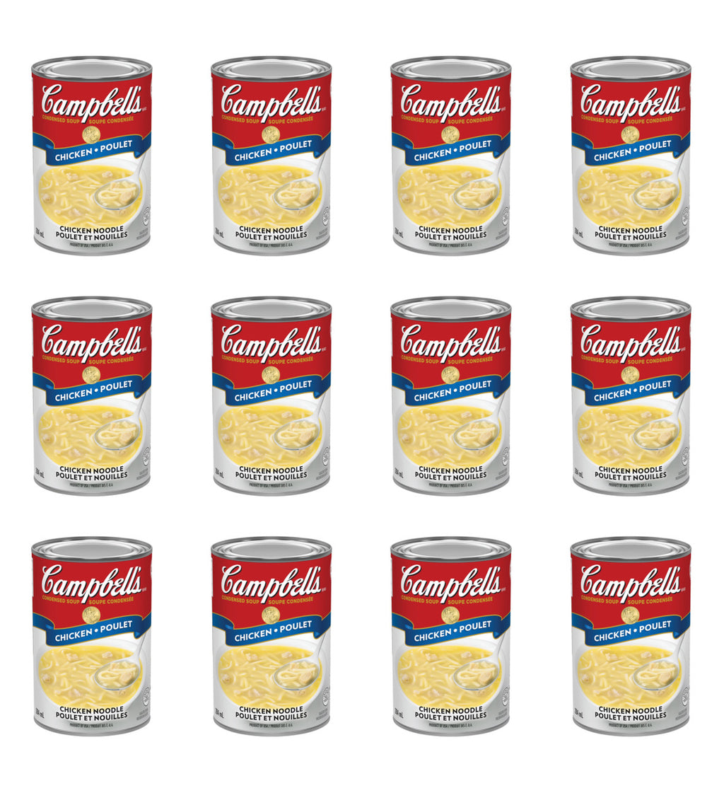 Campbell's Chicken Noodle Soup 284ml/9.6 oz., (12 pack) (Imported from Canada)