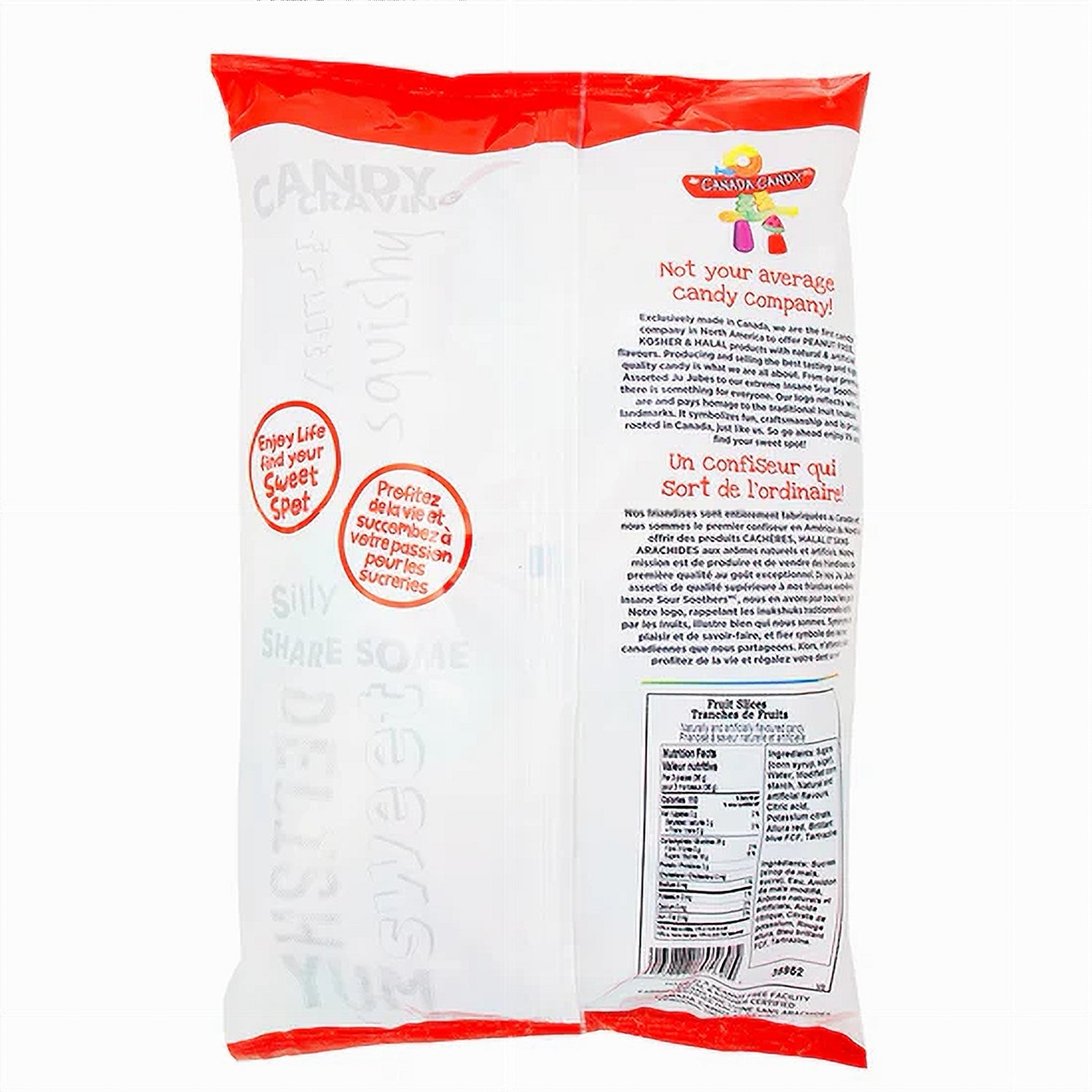 Canada Candy Gummy Fruit Slices 2.5 kg (5.5 lbs)