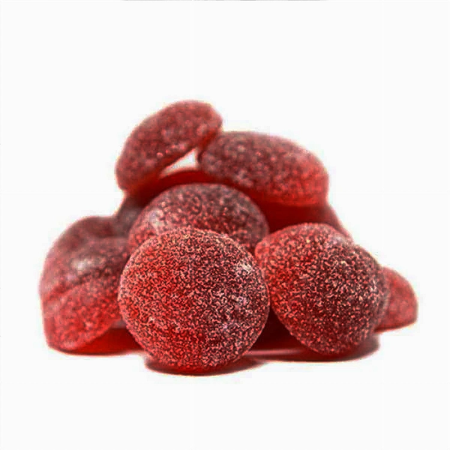 Canada Candy Sour Cherry Bombs gummy candies close-up – assorted sour cherry flavors